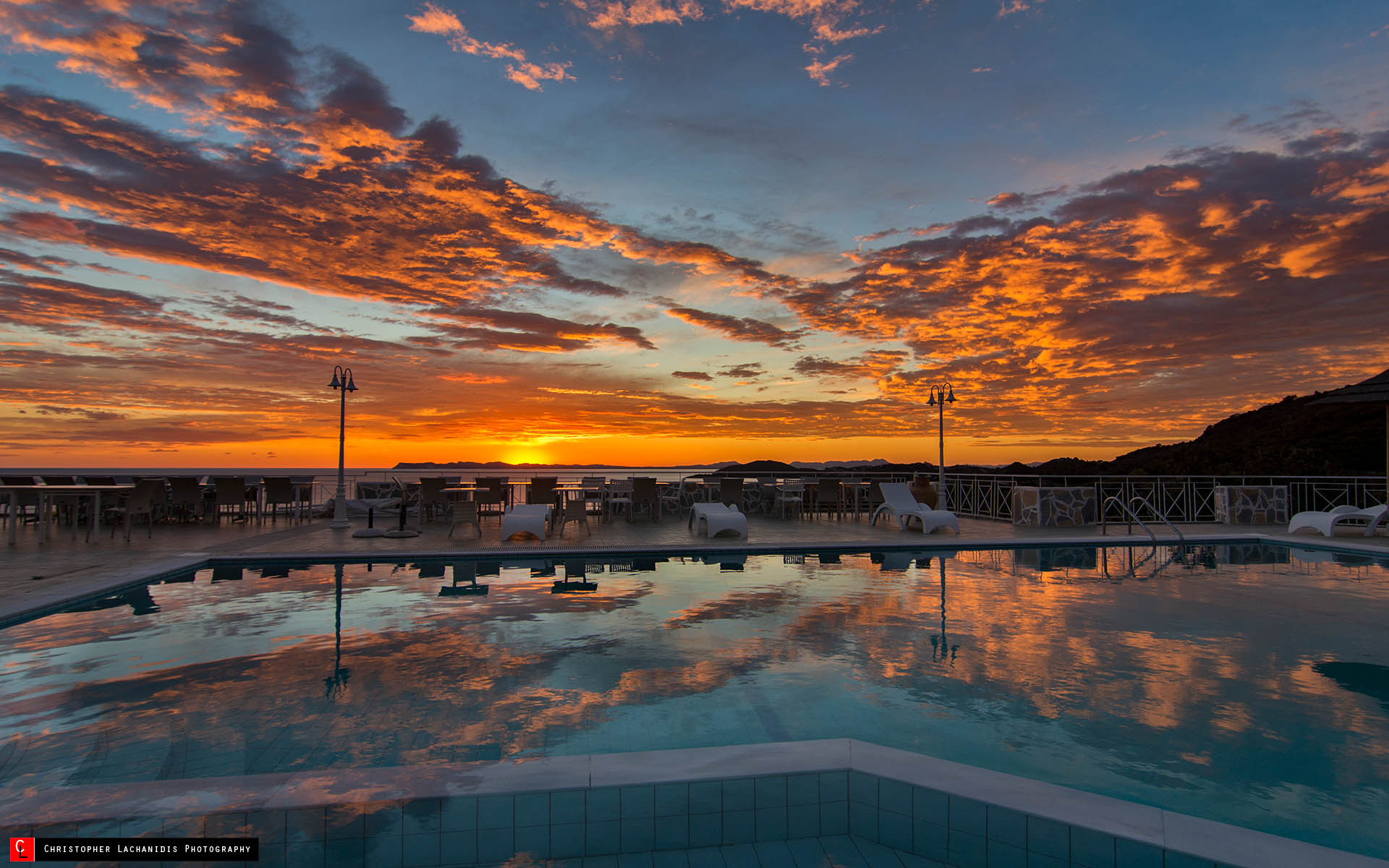 Sunset at Hotel Agia Paraskevi Perdika Thesprotia