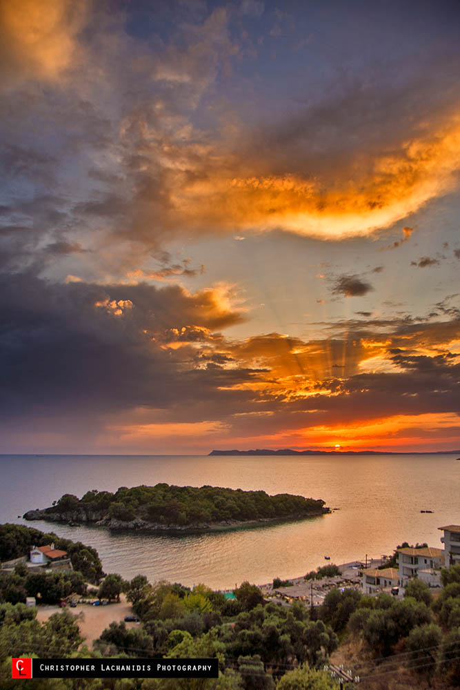 Sunset in Agia Paraskevi!